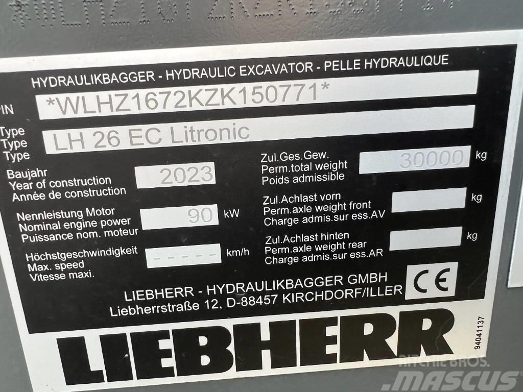 Liebherr LH26 EC Paletli ekskavatörler
