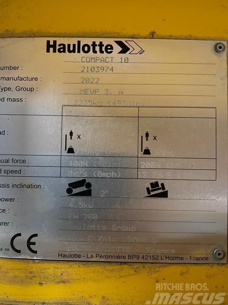 Haulotte Compact 10 Makasli platformlar
