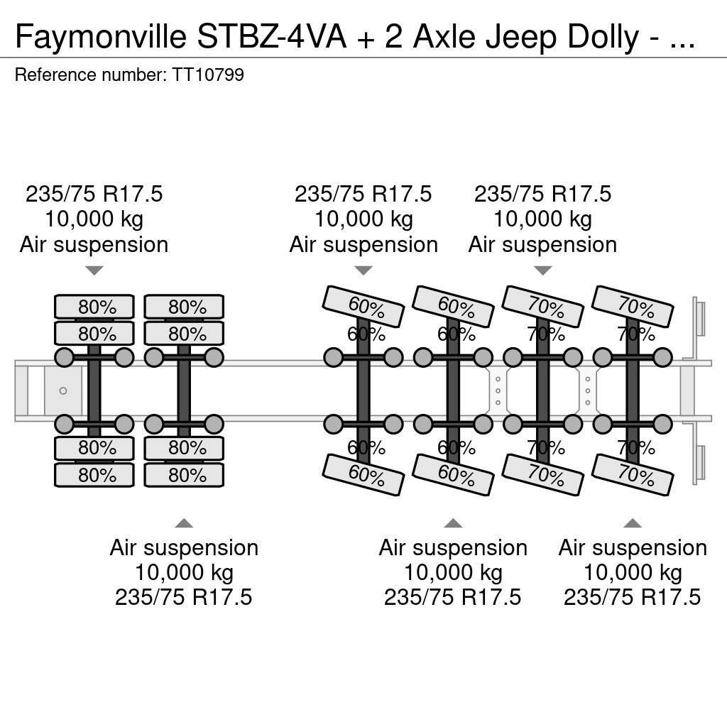 Faymonville STBZ-4VA + 2 Axle Jeep Dolly - 100 Ton GCW 5.0 Mtr Low loader yari çekiciler