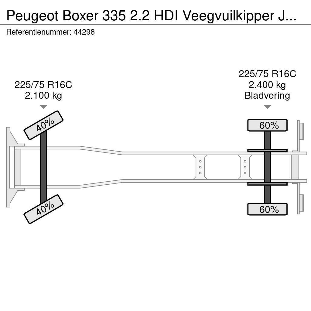 Peugeot Boxer 335 2.2 HDI Veegvuilkipper Just 156.275 km! Flatbed kamyonlar