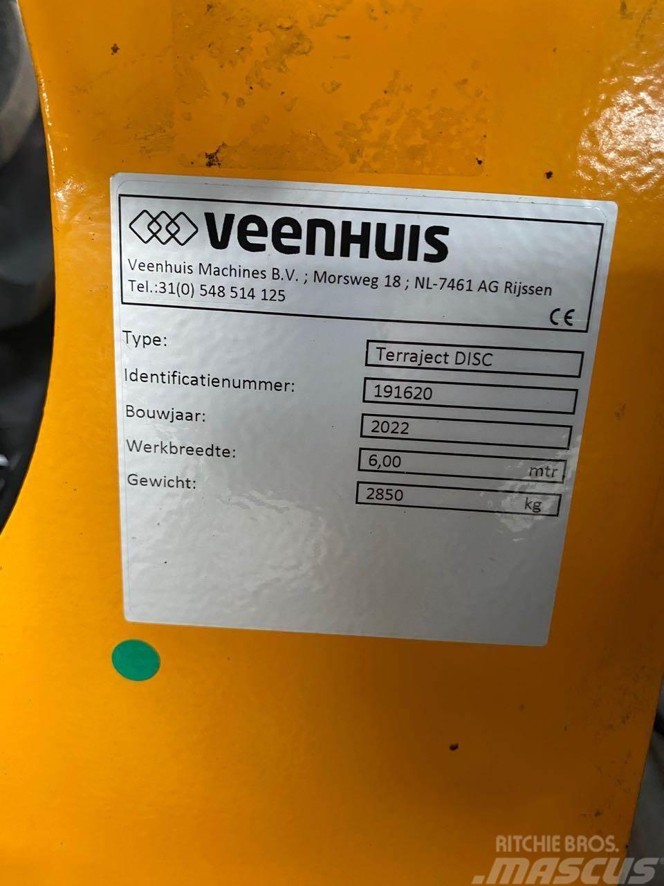 Veenhuis Terraject Disc 6.00 Diger gübre uygulama makinalari ve aksesuarlar