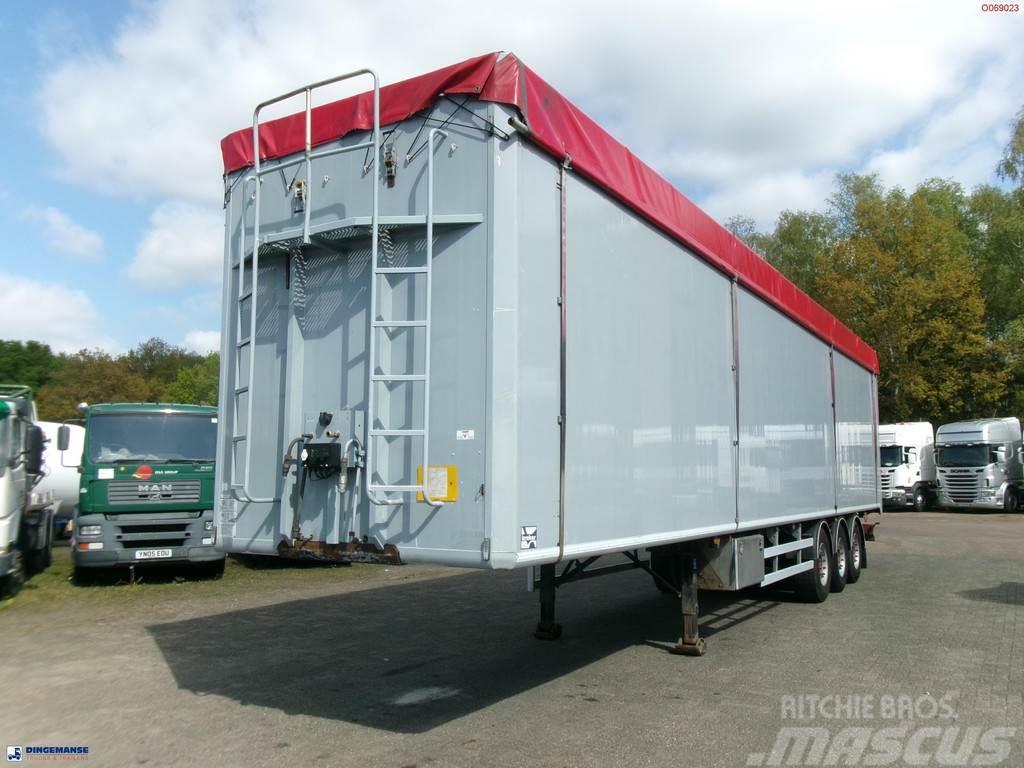Kraker Walking floor trailer alu 90 m3 CF-200 Flatbed çekiciler