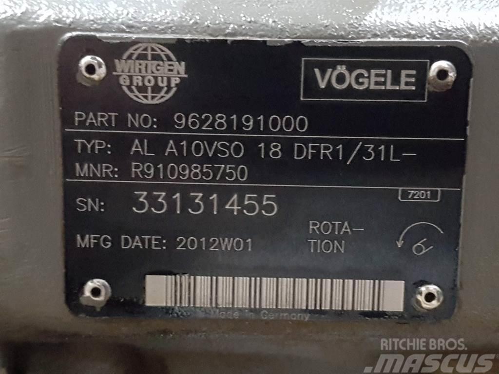 Vögele -Rexroth A10VSO18DFR1/31L-PSC12N-Load sensing pump Hidrolik