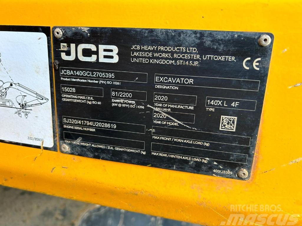 JCB 140X Paletli ekskavatörler