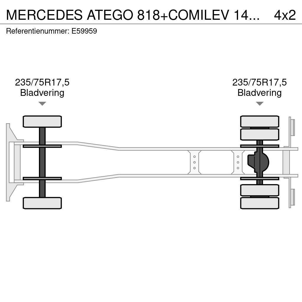 Mercedes-Benz ATEGO 818+COMILEV 140 TPC Araç üstü platformlar