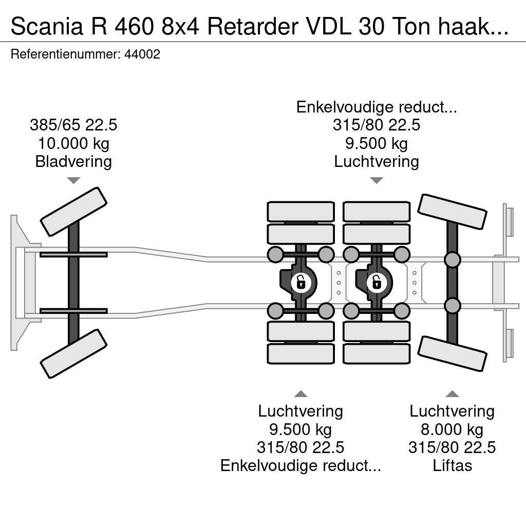 Scania R 460 8x4 Retarder VDL 30 Ton haakarmsysteem NEW A Vinçli kamyonlar
