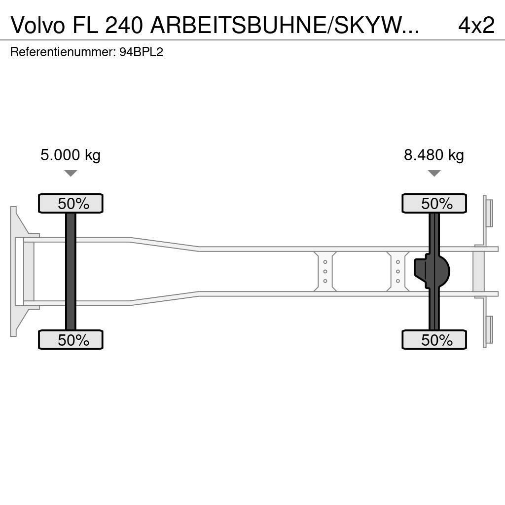 Volvo FL 240 ARBEITSBUHNE/SKYWORKER/17.5m Araç üstü platformlar