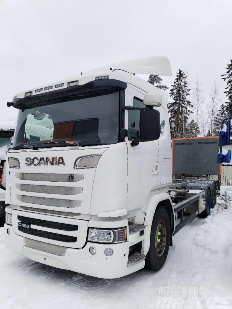 Scania G 490 konttilaite Römorklar, konteyner