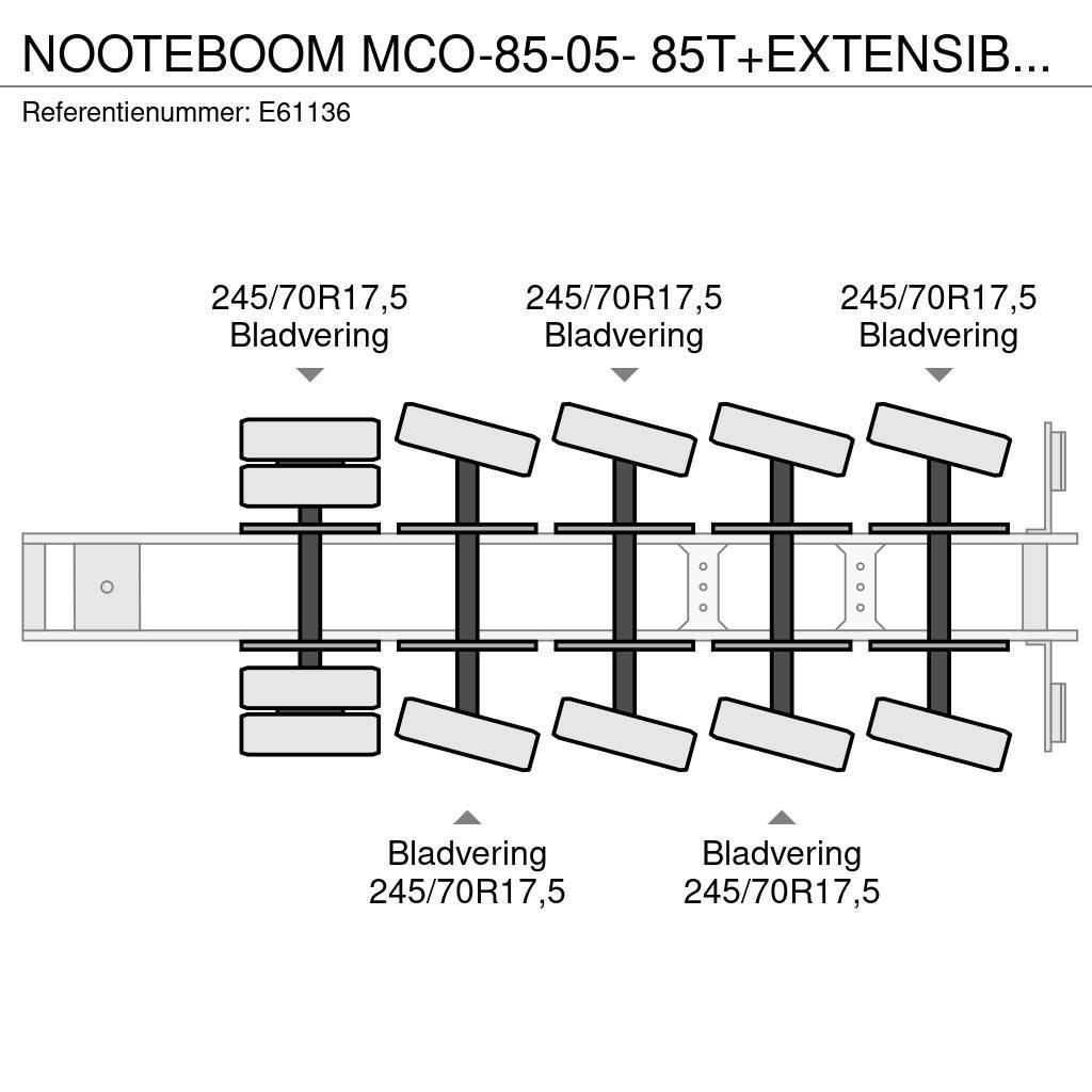 Nooteboom MCO-85-05- 85T+EXTENSIBLE 3M Low loader yari çekiciler