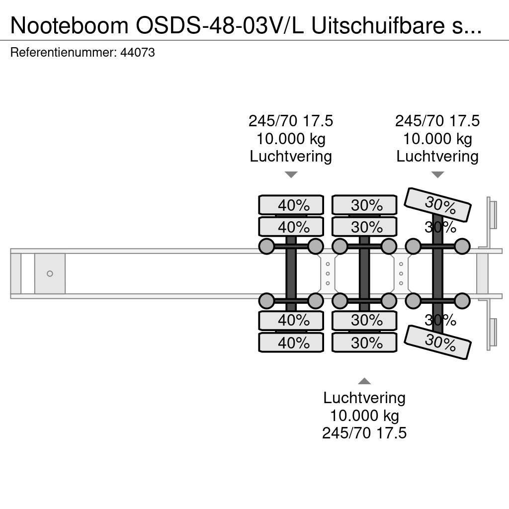 Nooteboom OSDS-48-03V/L Uitschuifbare semi dieplader Low loader yari çekiciler
