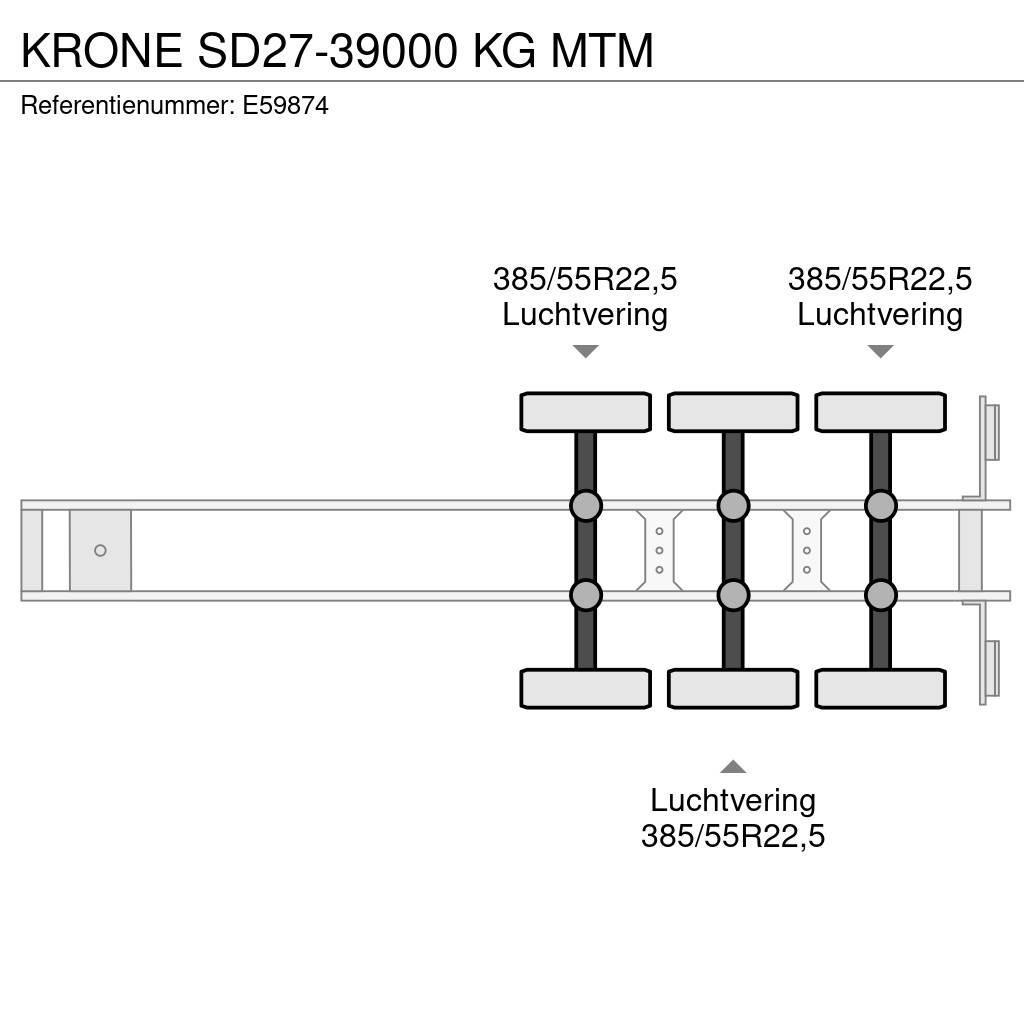 Krone SD27-39000 KG MTM Flatbed çekiciler