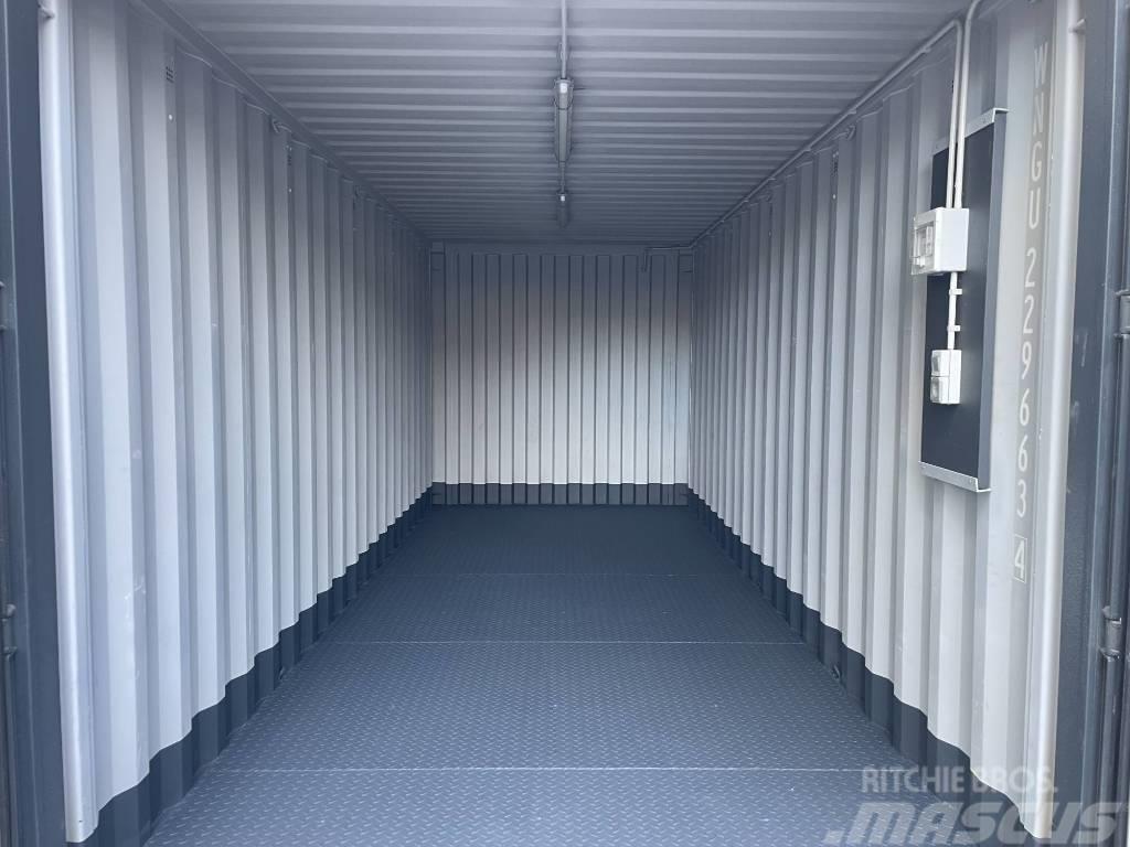  20 Fuß Seercontainer mit STAHLFUSSBODEN + LICHT! Depolama konteynerleri