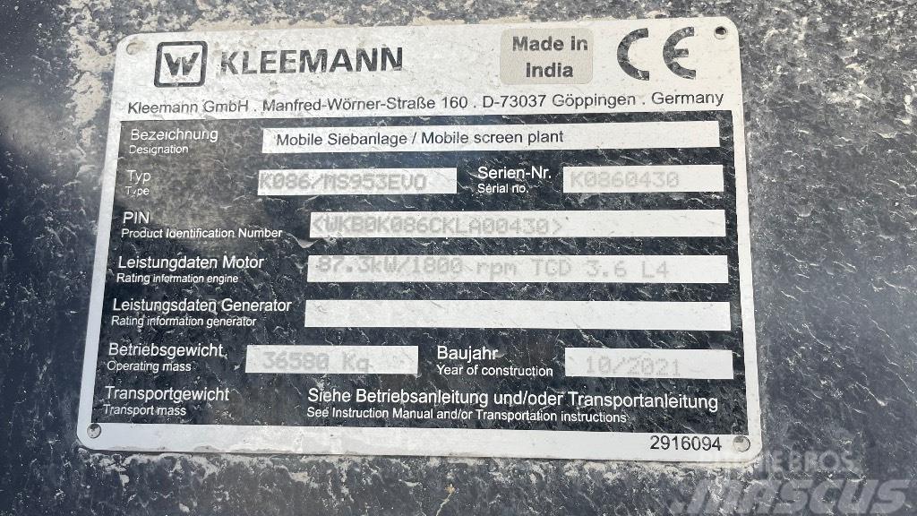 Kleemann 953 Elekler