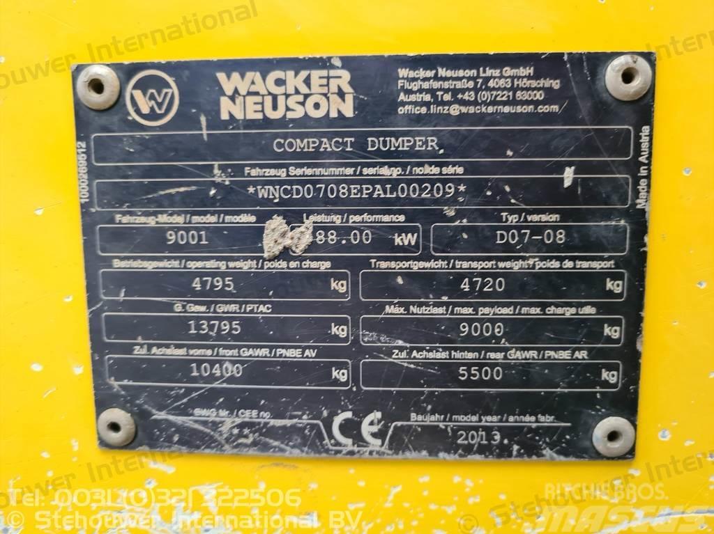 Wacker Neuson 9001 Belden kirma kamyonlar