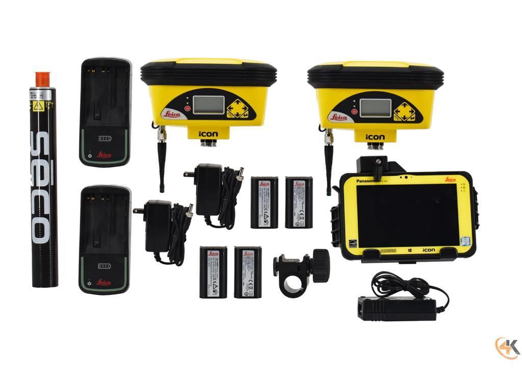 Leica iCON Dual iCG60 900MHz Base/Rover GPS w/ CC80 iCON Diger parçalar