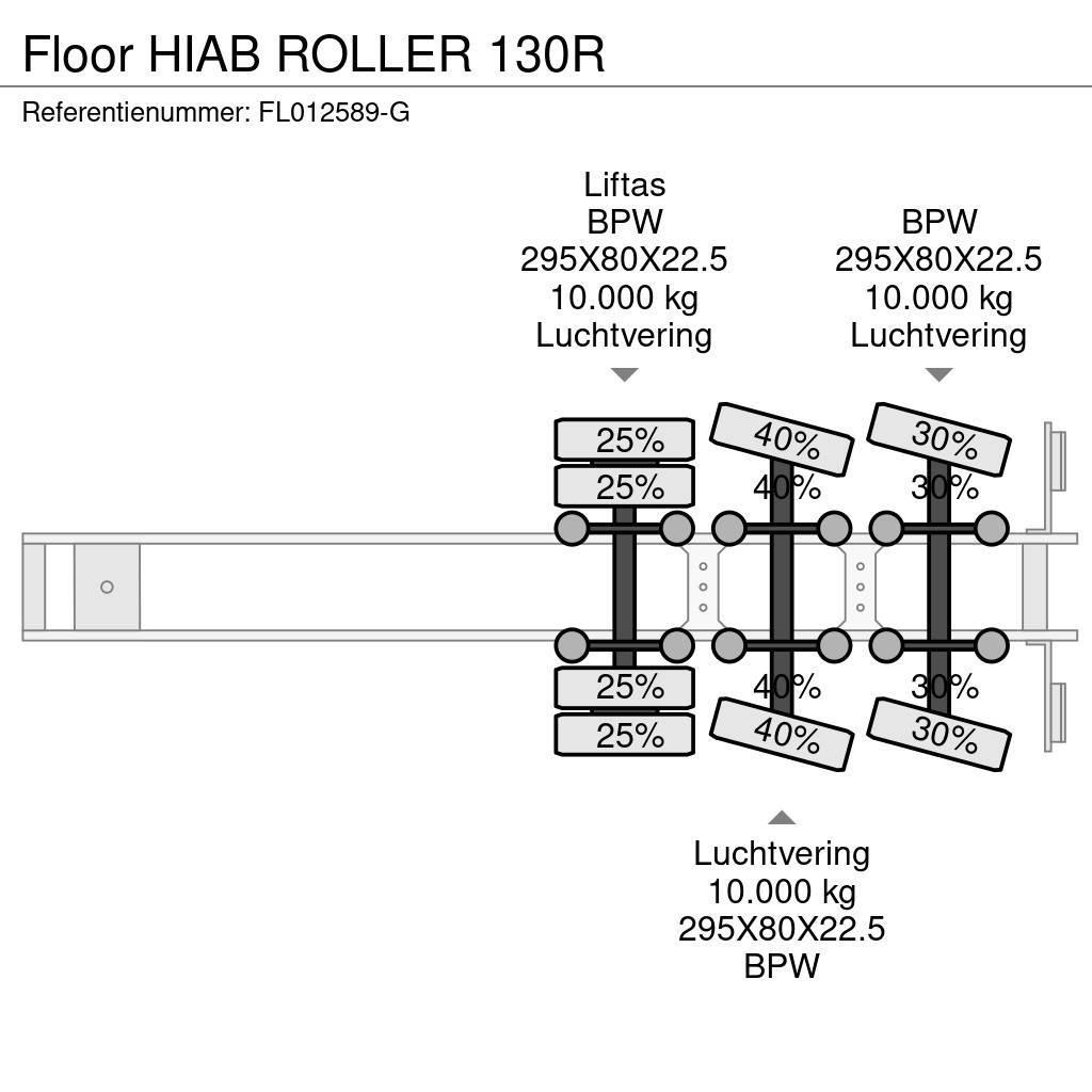 Floor HIAB ROLLER 130R Flatbed çekiciler