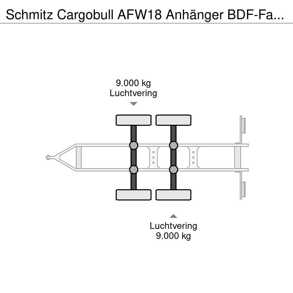 Schmitz Cargobull AFW18 Anhänger BDF-Fahrgestell Çekiciler, konteyner