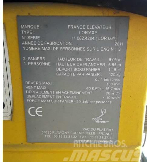France Elevateur LOR `AXE Diger lift ve platformlar