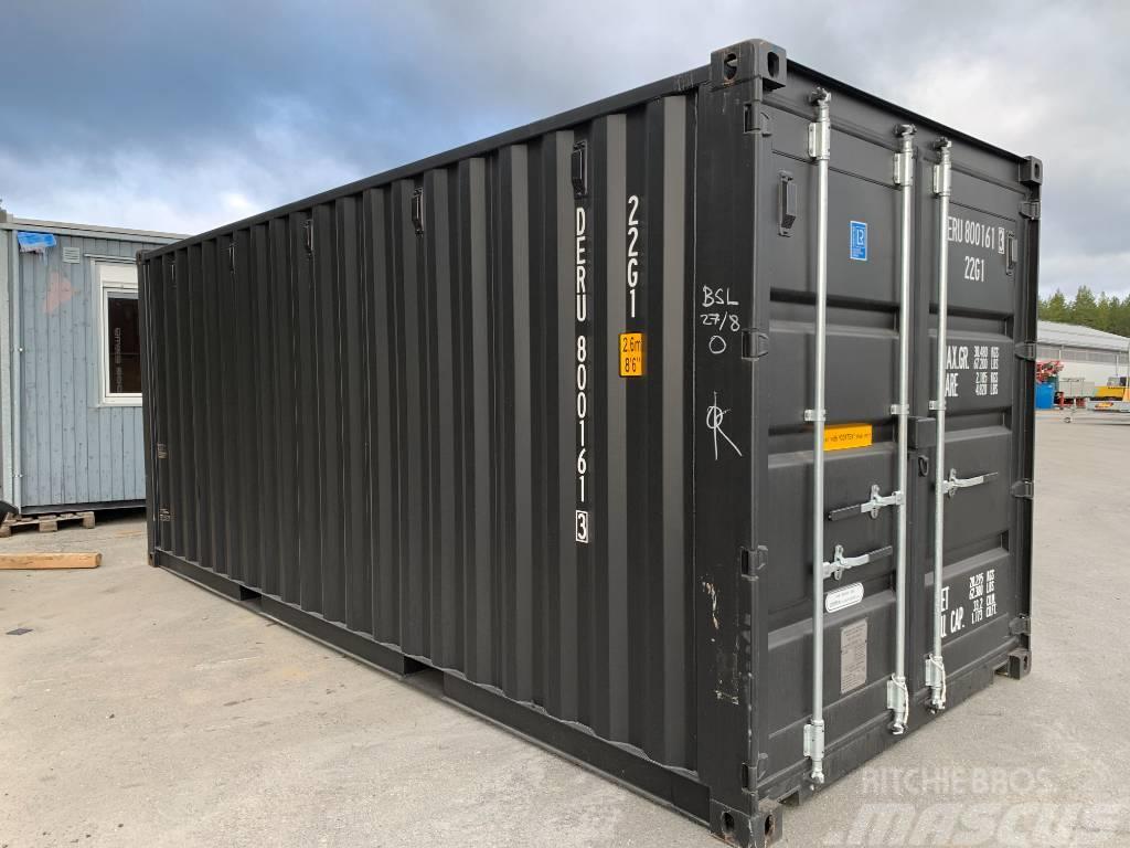  Sjöfartscontainer 20fot ny svart isolerad med el Özel amaçlı konteynerler