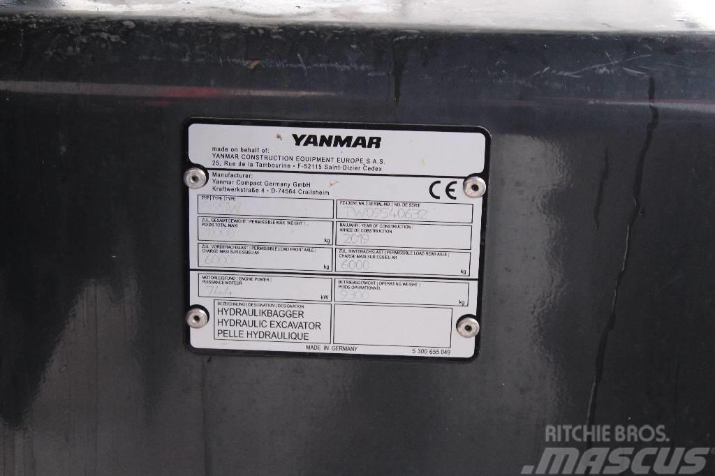 Yanmar B 95 W / Engcon EC-Oil, Rasvari, Lämmitin, ym! Lastik tekerli ekskavatörler