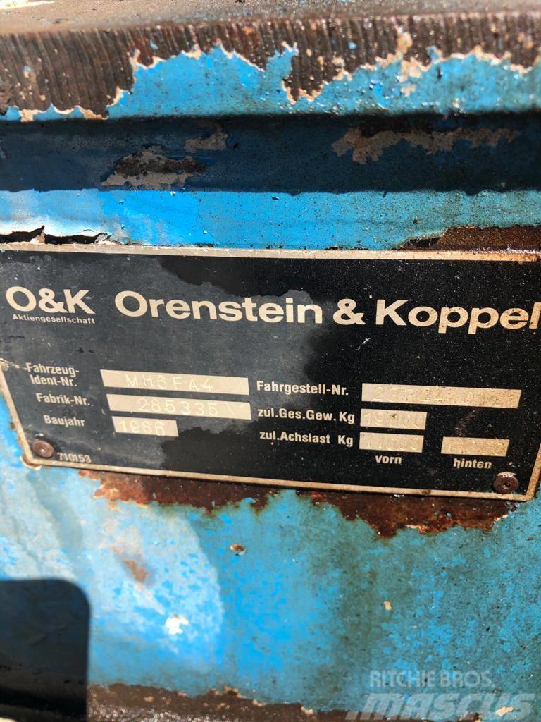O&K MH6 FA4 Lastik tekerli ekskavatörler