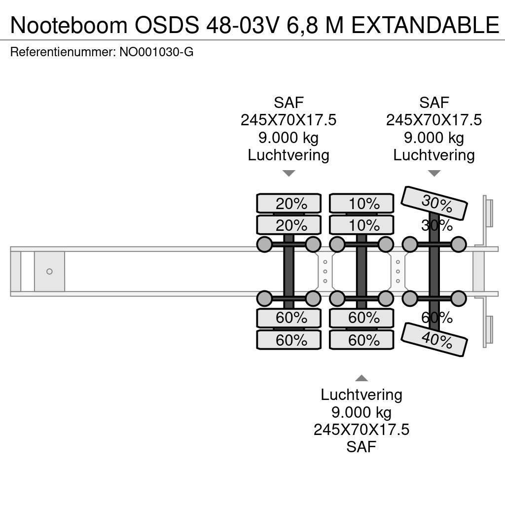 Nooteboom OSDS 48-03V 6,8 M EXTANDABLE Low loader yari çekiciler
