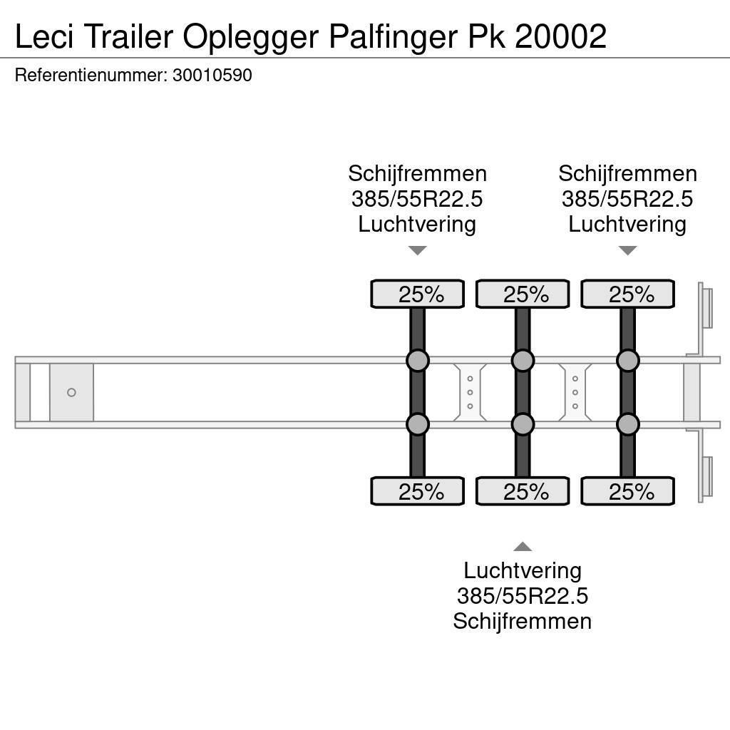 Leci Trailer Oplegger Palfinger Pk 20002 Flatbed çekiciler