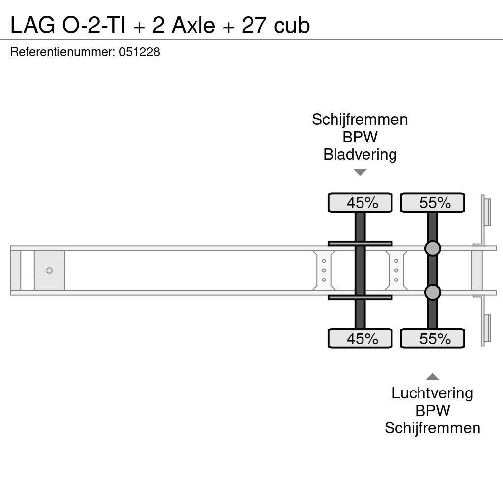 LAG O-2-TI + 2 Axle + 27 cub Damperli çekiciler