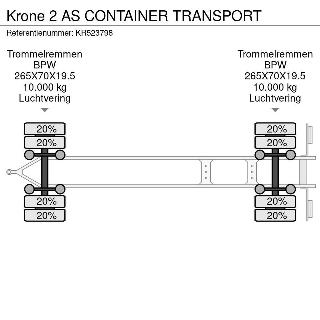 Krone 2 AS CONTAINER TRANSPORT Çekiciler, konteyner