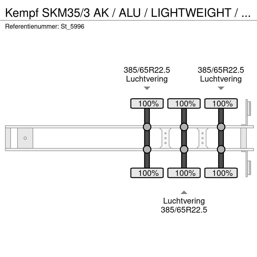 Kempf SKM35/3 AK / ALU / LIGHTWEIGHT / 29M3 / LIFT AXLE Damperli çekiciler