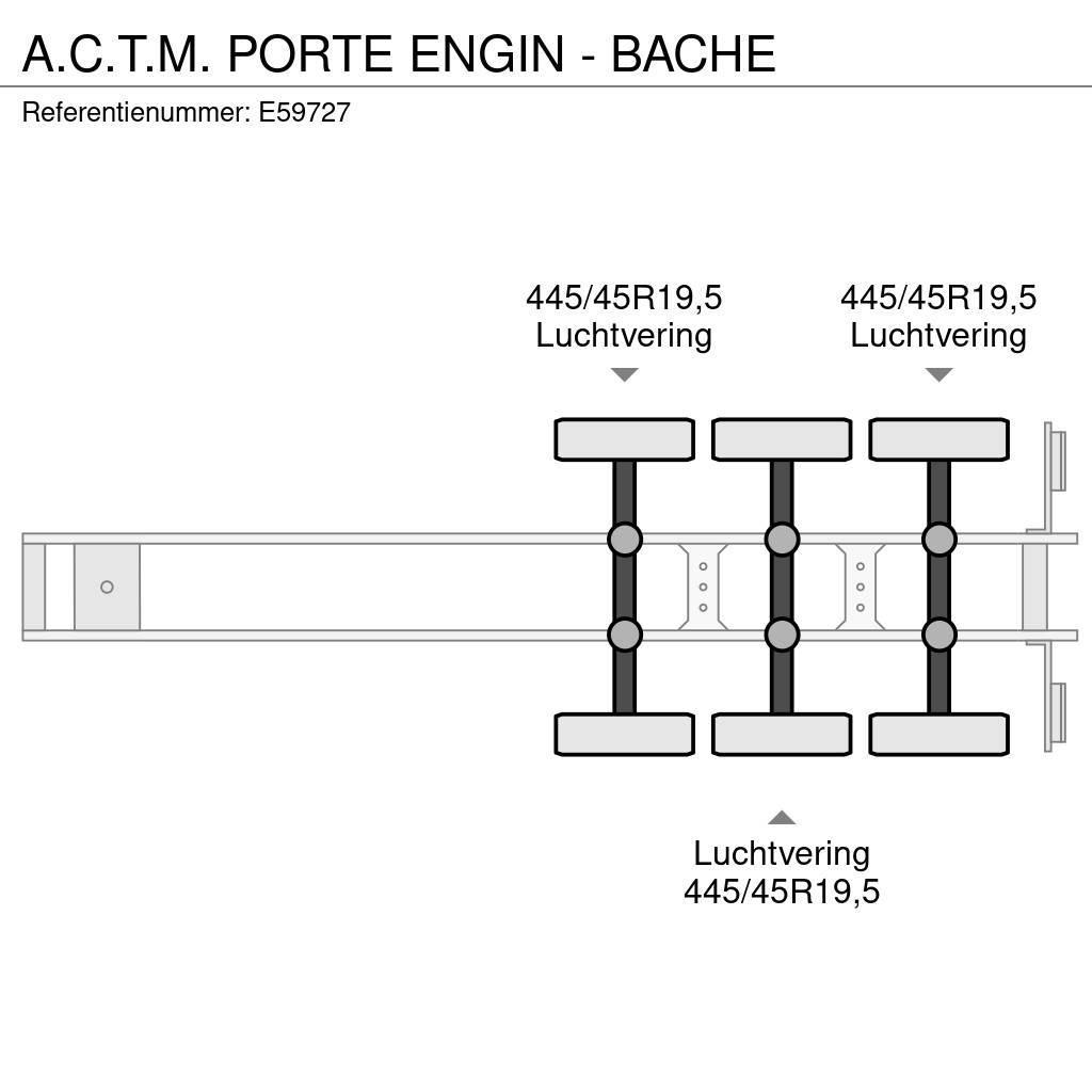  A.C.T.M. PORTE ENGIN - BACHE Low loader yari çekiciler