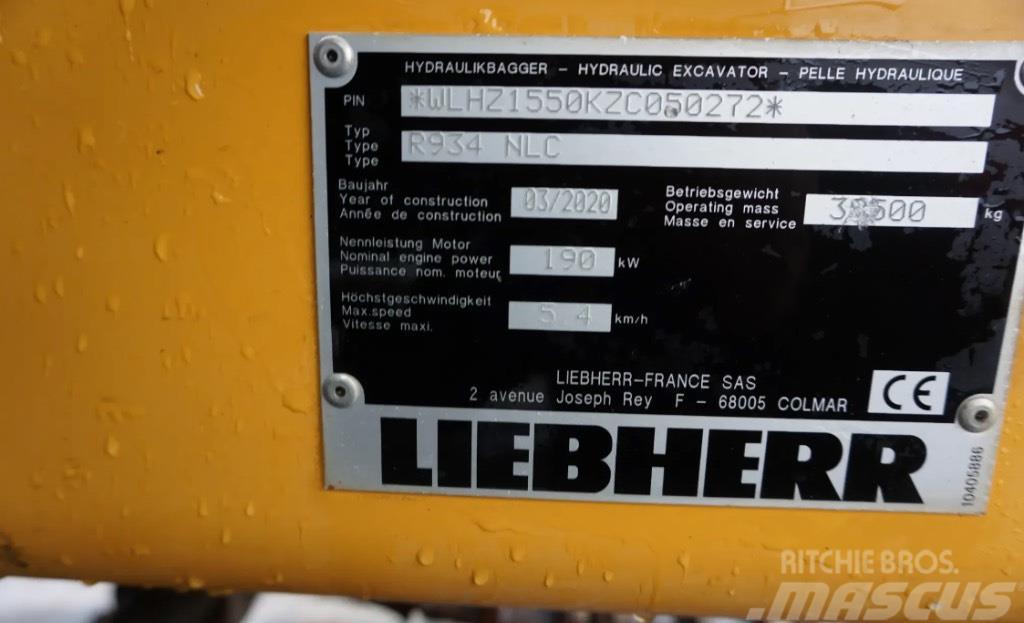 Liebherr R 934 NLC Paletli ekskavatörler