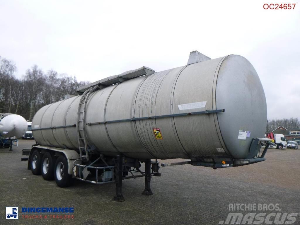 Trailor Heavy oil / bitumen tank steel 31.1 m3 / 1 comp Tanker yari çekiciler