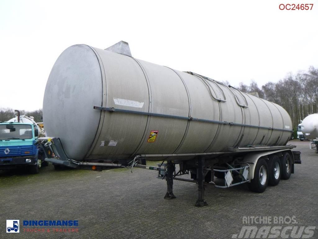 Trailor Heavy oil / bitumen tank steel 31.1 m3 / 1 comp Tanker yari çekiciler