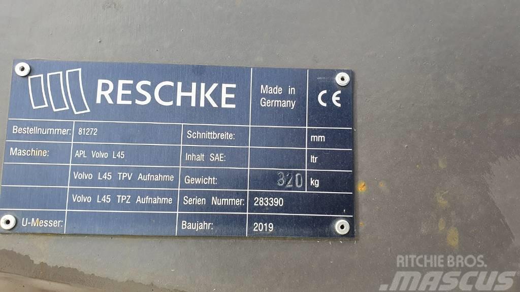 Reschke Adapterplatte von TPV auf TPZ für Volvo L45H Diger parçalar