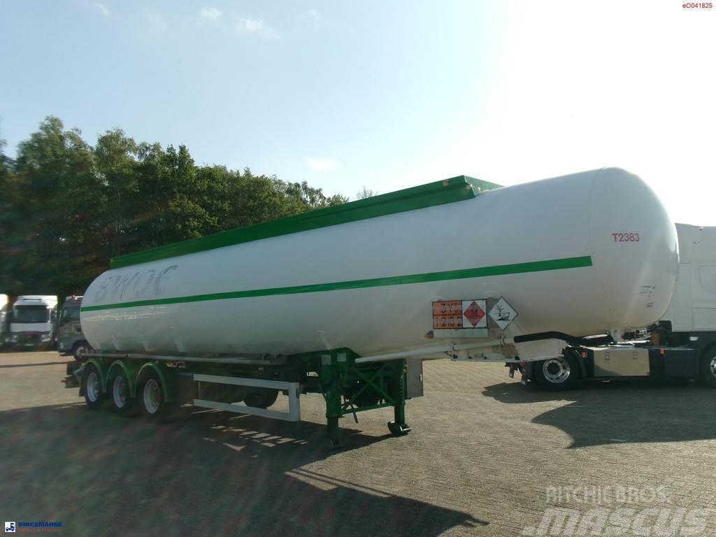 Feldbinder Fuel tank alu 42 m3 / / 6 comp + pump Tanker yari çekiciler