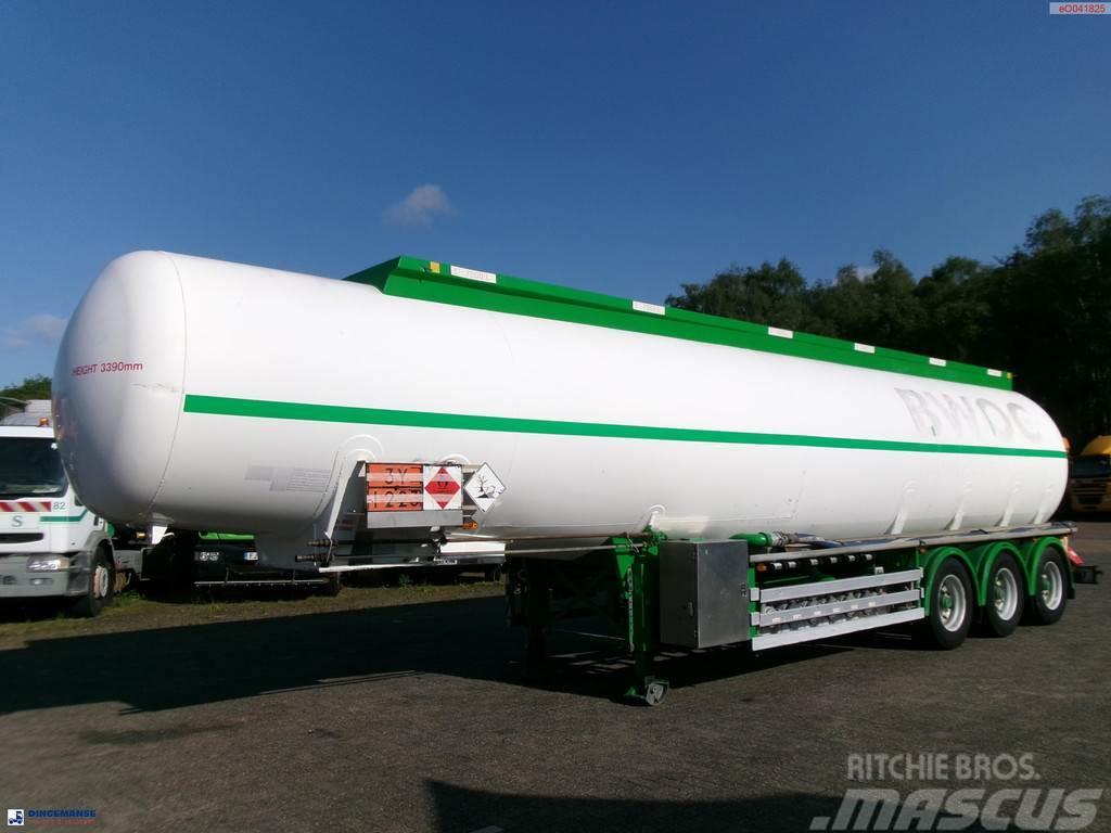 Feldbinder Fuel tank alu 42 m3 / / 6 comp + pump Tanker yari çekiciler