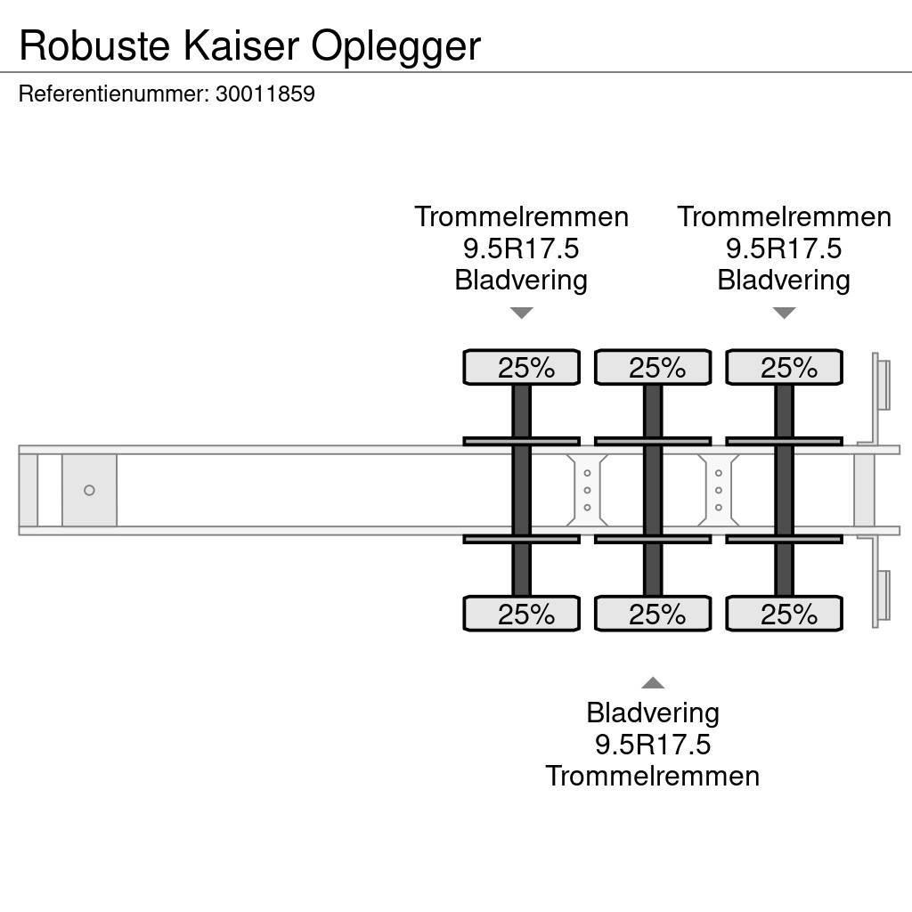 Robuste Kaiser Oplegger Low loader yari çekiciler