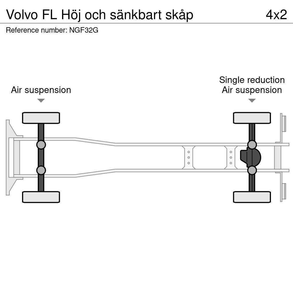 Volvo FL Höj och sänkbart skåp Kapali kasa kamyonlar