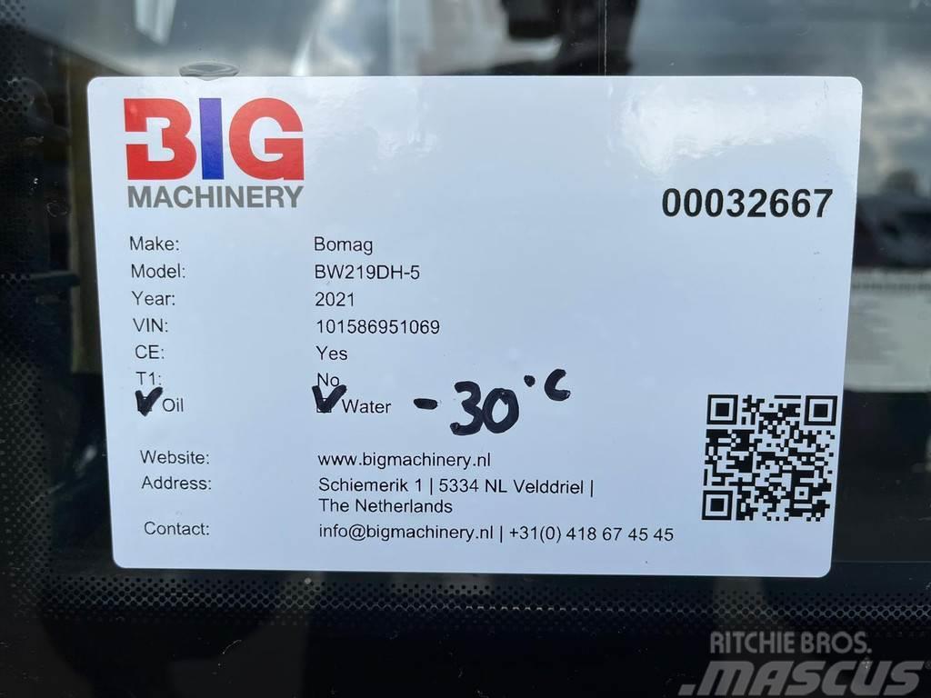 Bomag BW219DH-5 / CE certified / 2021 / low hours Tek tamburlu silindirler