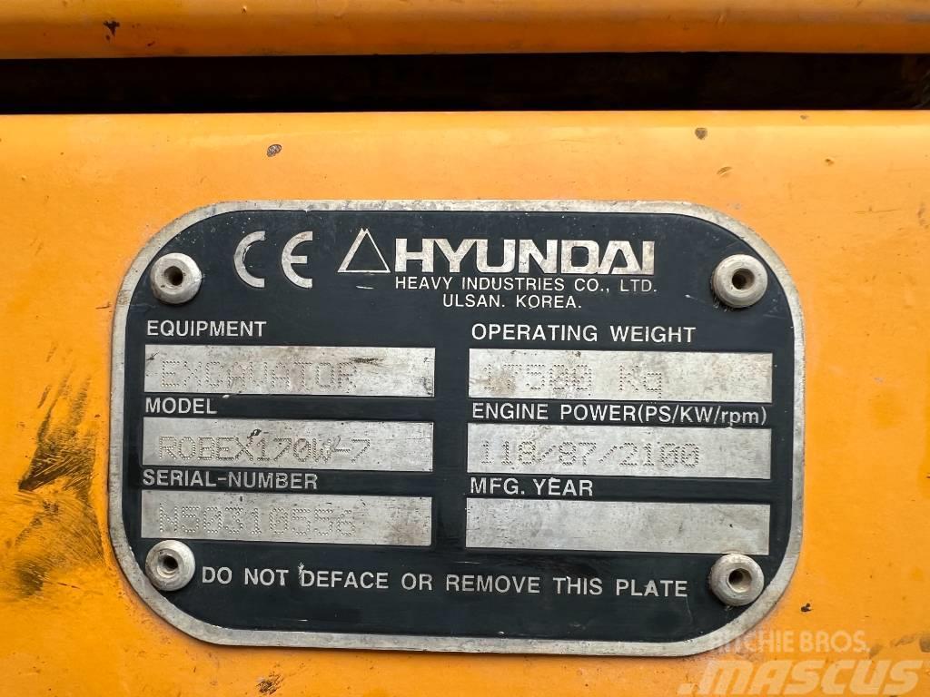 Hyundai R 170W-7 Lastik tekerli ekskavatörler