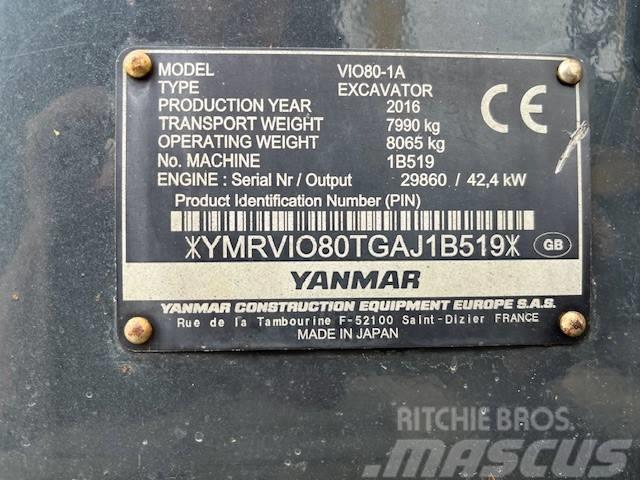 Yanmar Vio80 Midi ekskavatörler 7 - 12 t