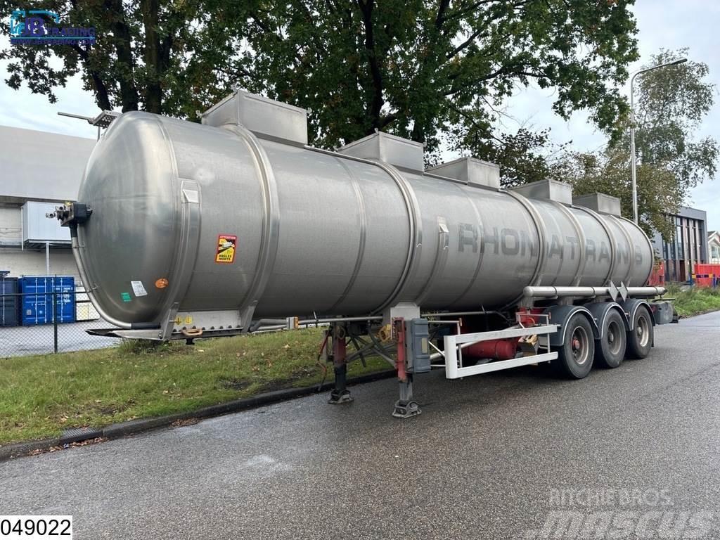 Magyar Chemie 34500 Liter, RVS tank, 1 Compartment Tanker yari çekiciler