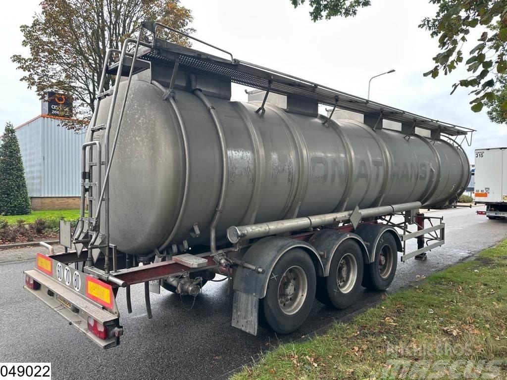 Magyar Chemie 34500 Liter, RVS tank, 1 Compartment Tanker yari çekiciler