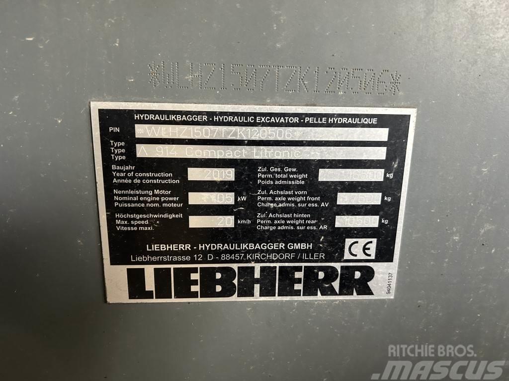 Liebherr A 914 Compact Litronic Lastik tekerli ekskavatörler