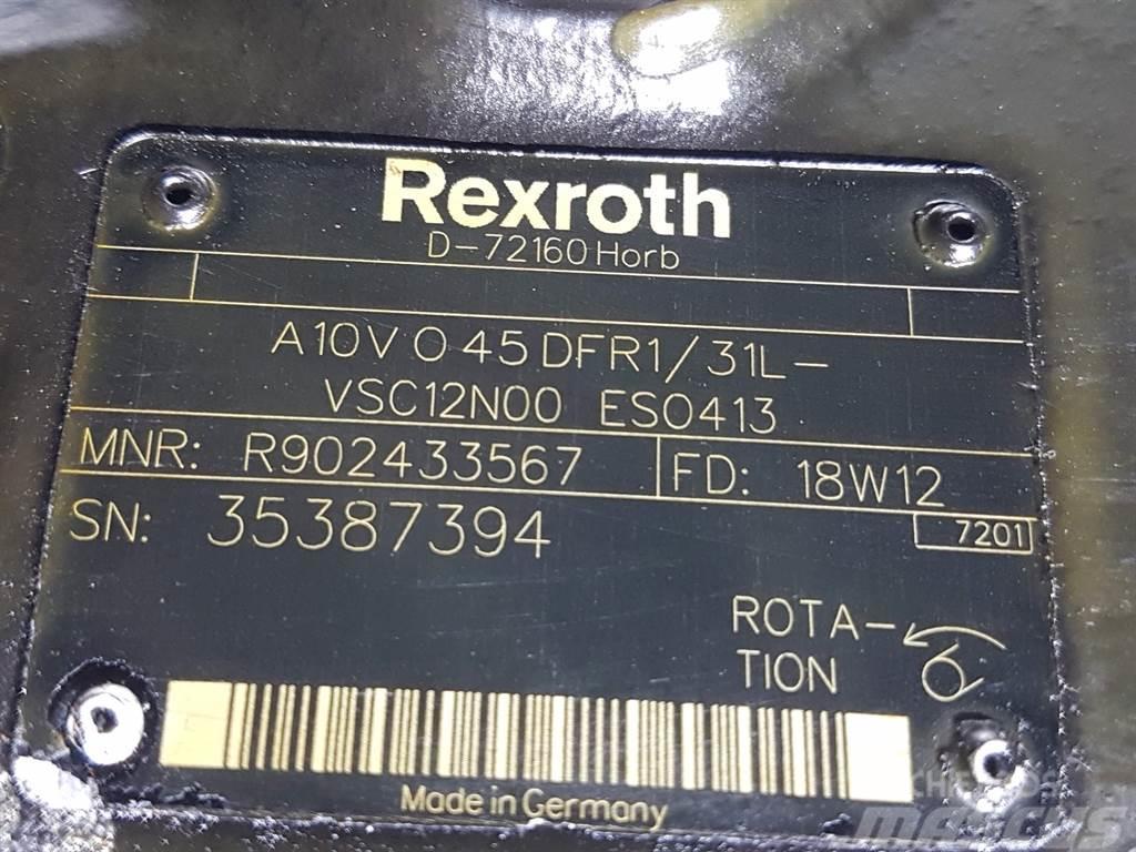 CLAAS TORION-Rexroth A10VO45DFR1/31L-Load sensing pump Hidrolik