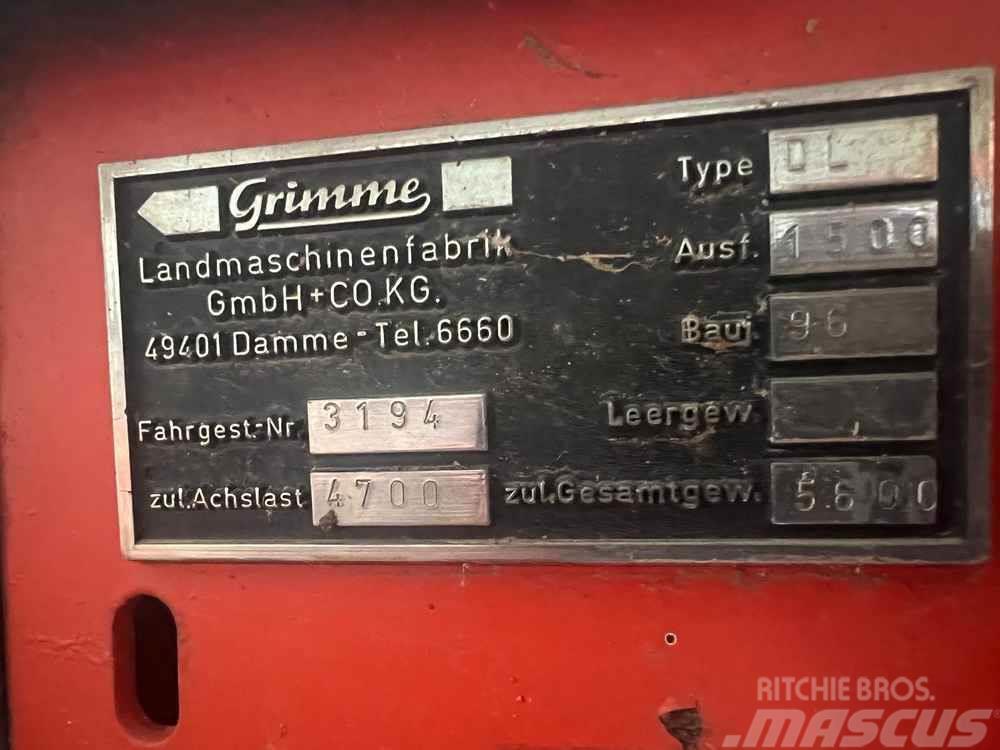 Grimme DL1500 Patates hasat makinalari