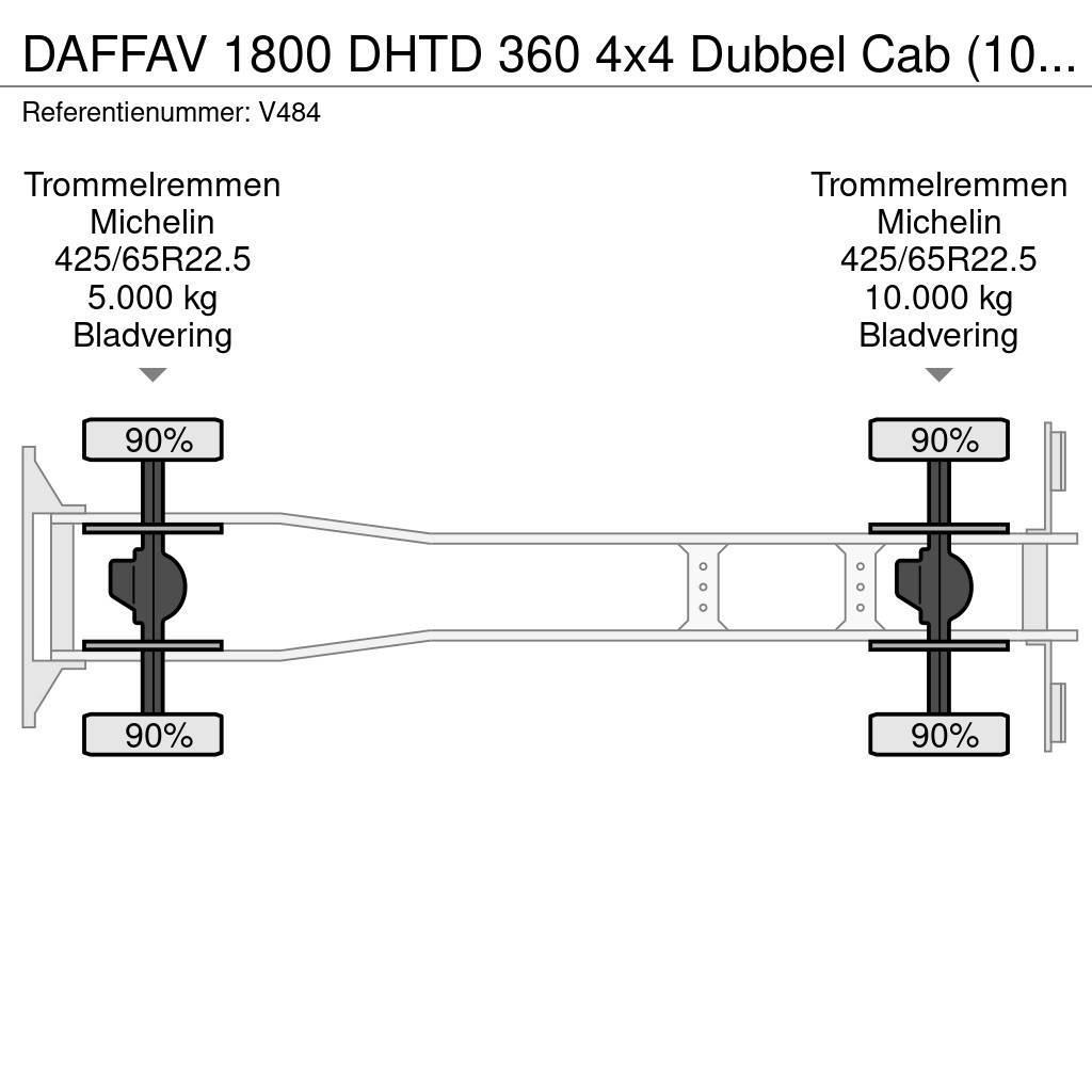 DAF FAV 1800 DHTD 360 4x4 Dubbel Cab (10 pers) Ziegler Itfaiye araçlari