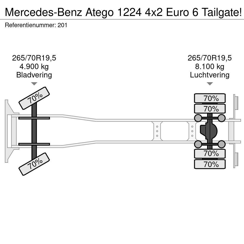 Mercedes-Benz Atego 1224 4x2 Euro 6 Tailgate! Kapali kasa kamyonlar