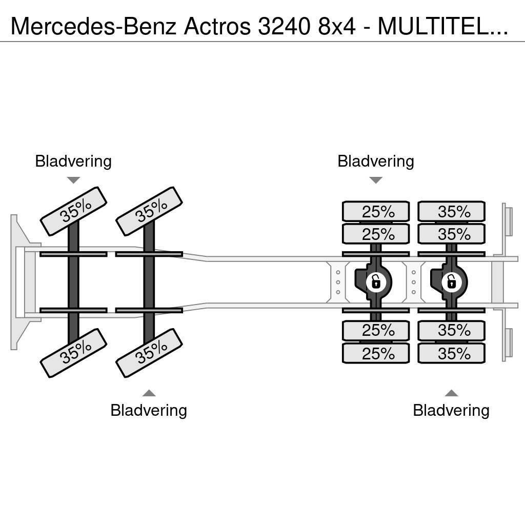 Mercedes-Benz Actros 3240 8x4 - MULTITEL J350TA Hoogwerker - Sky Araç üstü platformlar